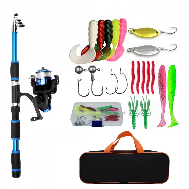 Fishing Equipment Line - Juego completo de caña de pescar,
