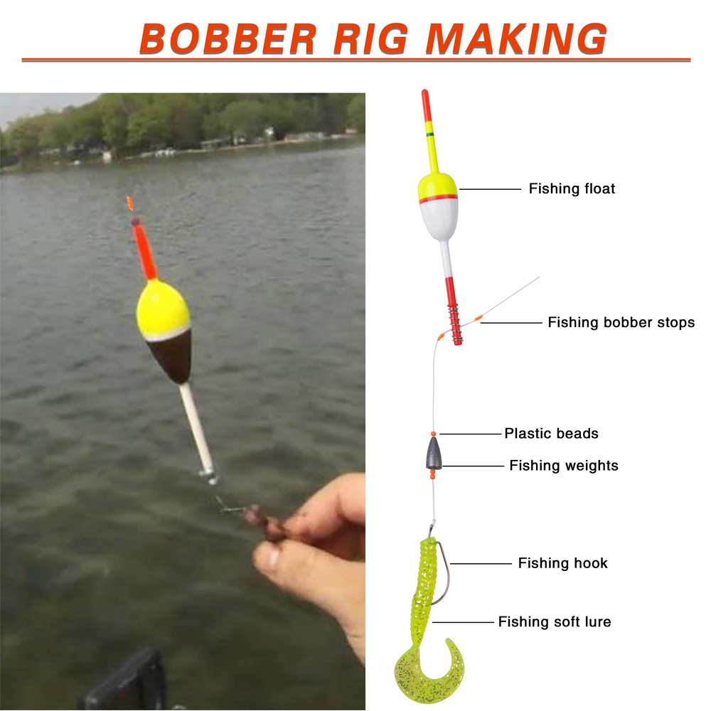 100 Uds flotador de pesca con  - Fishing Bobber Float reseña y precio