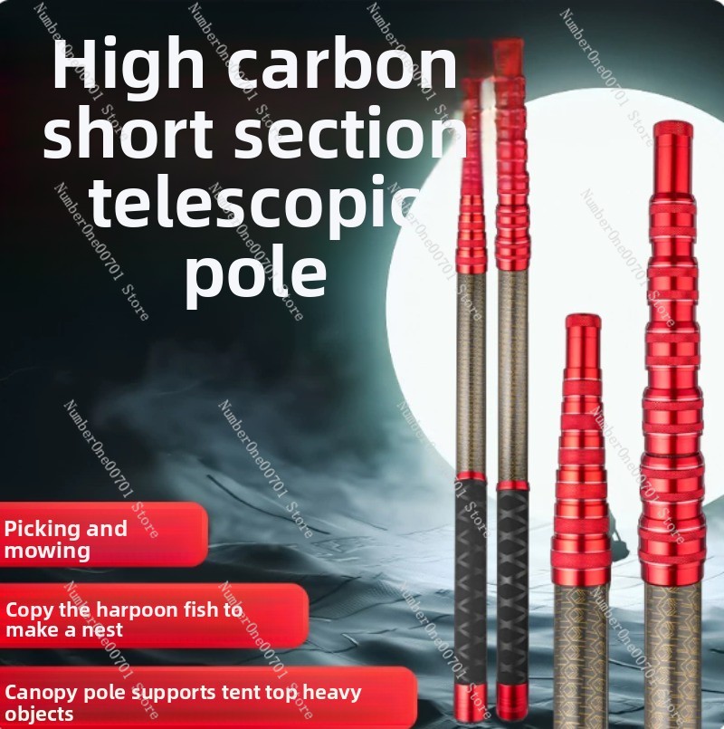 Caña de pescar ultraligera, rí - Telescopic Fishing Rod reseña y precio